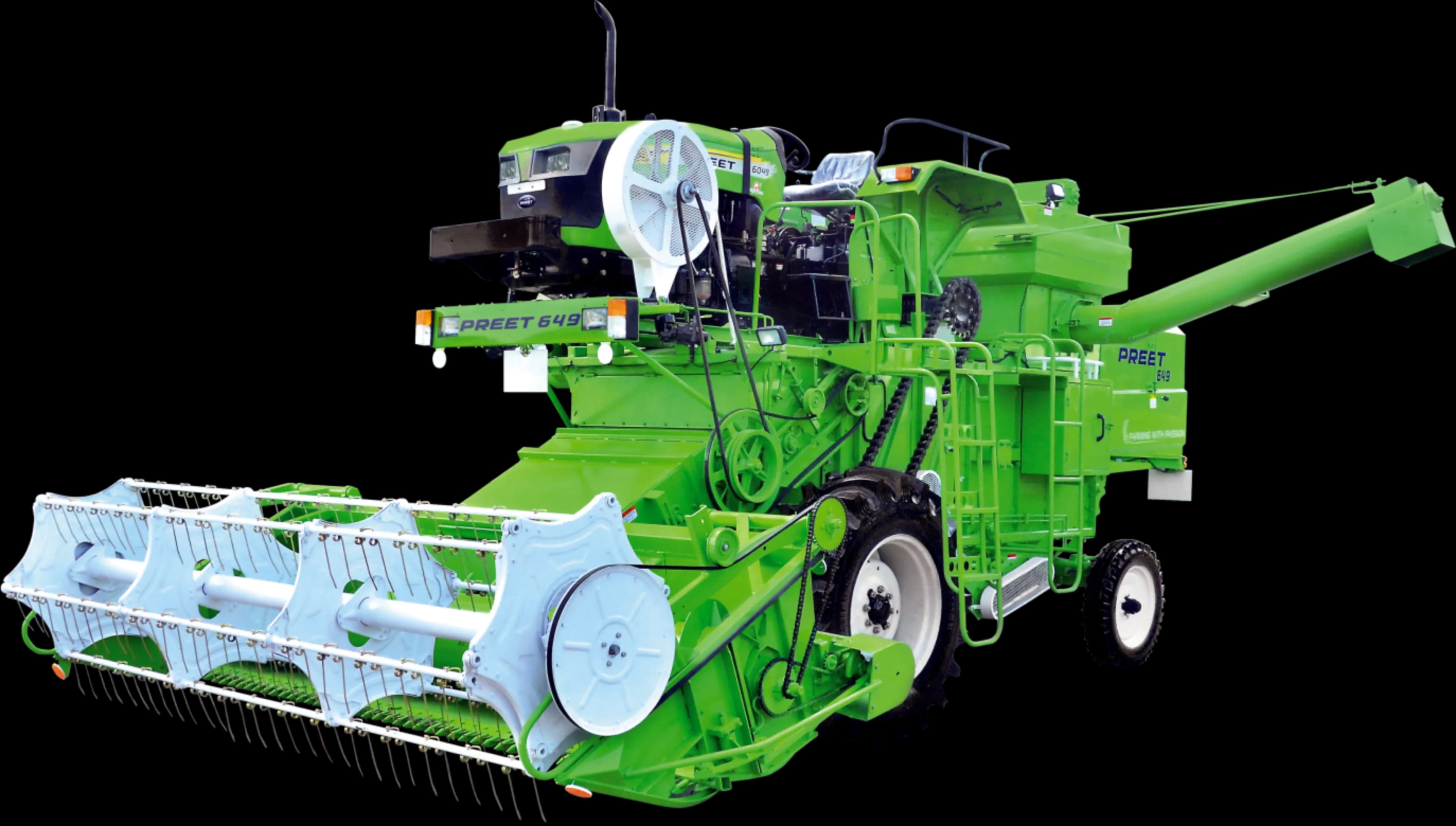 Preet 649 – Tractor Driven Multicrop Combine Harvester